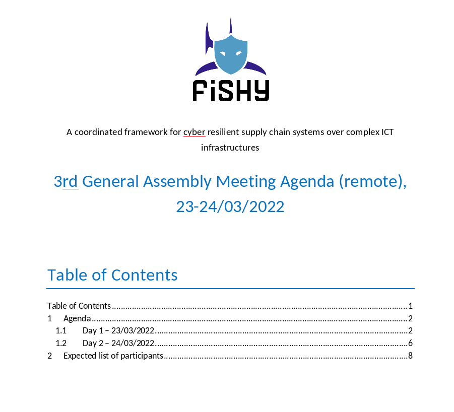 Agenda